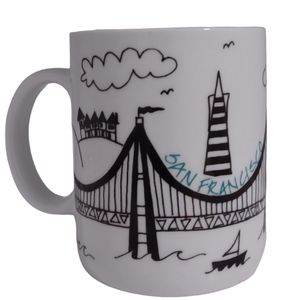 Cordon Bleu Mug San Francisco Skyline BIA  California Golden Gate Bridge